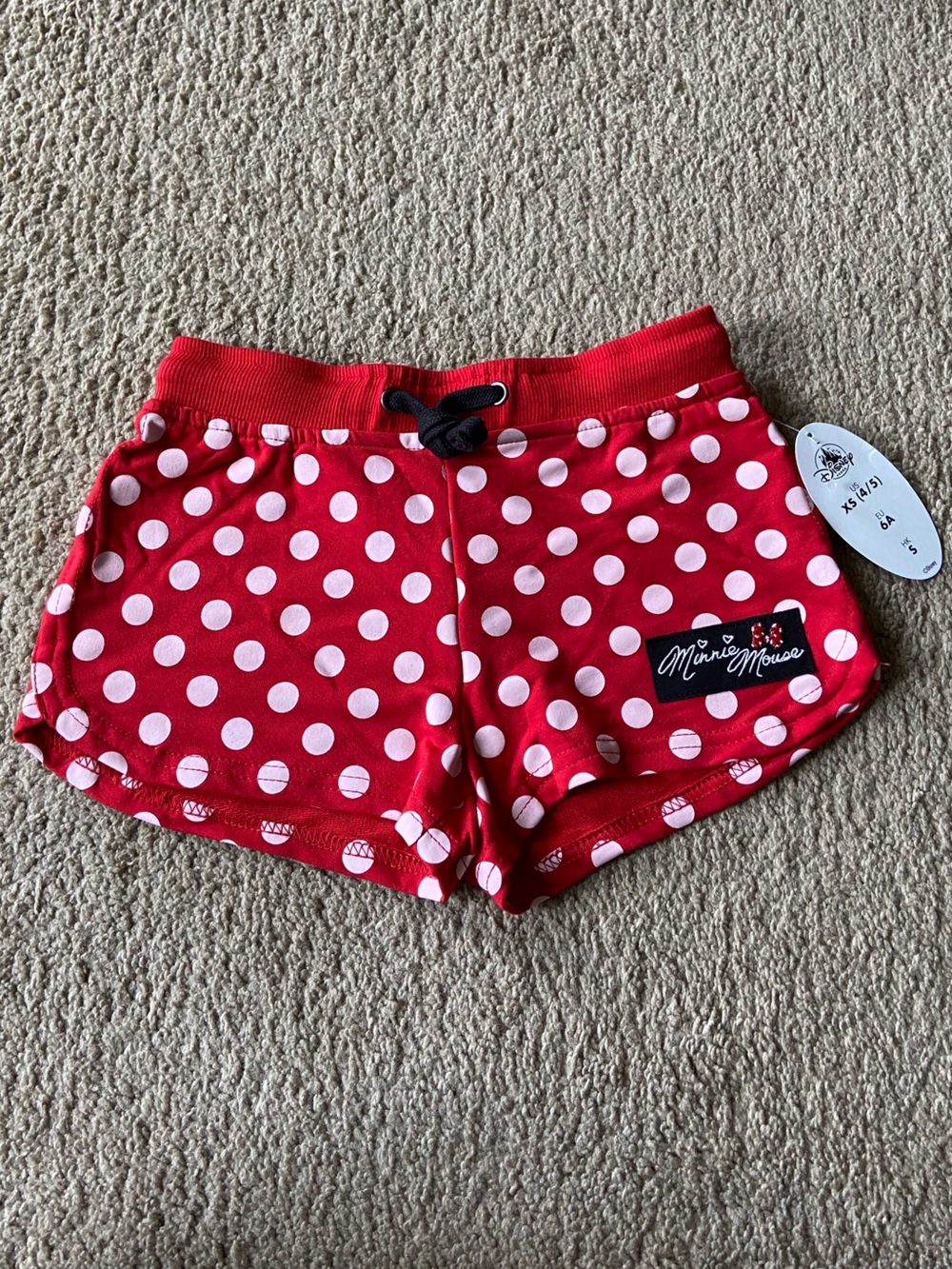 Disney Parks Youth XS Minnie Mouse Shorts
